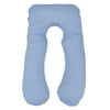 U Shape Total Body Pillow Pregnancy Maternity Comfort Support Cushion Sleep, Blue