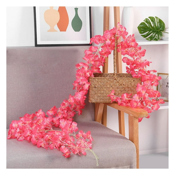 Guirnalda de seda Sakura Vines NikouMX 1,8 m 256 flores artificiales decoración para fiesta de boda