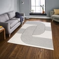 thumbnail image 2 of Erbanica Mid-century Geometric 5' x 8' ft.Ultra-Soft Machine Washable Rug for Living Room, Bedroom, Home Office | Non Slip, Easy Clean Area Rug, 2 of 5