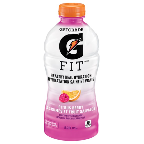 Gatorade Fit Citrus Berry Electrolyte beverage 828 mL, Bottle