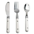thumbnail image 1 of OUNONA 3Pcs Silverware Kids Utensil Durable Easy to Clean White, 1 of 8