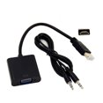 thumbnail image 1 of HDMI to VGA Converter Cable HDMI Adapter Conversion Cable with Audio Port, 1 of 3