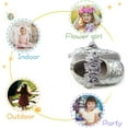 thumbnail image 3 of Infant Baby Girls Mary Jane Shoes Soft Sole Ballet Slippers Bow Princess Newborn Dress Wedding Flat Shoes, 3 of 6