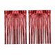 thumbnail image 2 of 2 cortinas con flecos de aluminio para decoración de fiestas, versátiles fondos para fotomatón. Rojo, 2 of 9