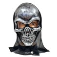 thumbnail image 1 of Máscara integral de PVC con calavera plateada para Halloween, 17 x 40 cm, 1 of 3