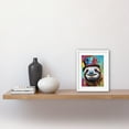 thumbnail image 2 of Sloth Wearing Ladies Summer Hat Modern Pop Art Artwork Framed Wall Art Print 9X7 Inch, 2 of 5