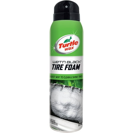 Turtle Wax Wet'n Black Tire Foam 18 oz. Spray (Best Wax For New Black Car)