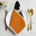 thumbnail image 2 of Orange Black Cloth Napkins, Farmhouse Striped Modern Abstract Art Washable and Reusable Dinner Napkins Set of 6, Table Napkin for Kitchen Party Birthday Wedding Hotel Housewarming 20"x20", 2 of 9