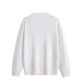 thumbnail image 5 of Zylanna Men Mock Neck Sweater, Soft Long Sleeve Warm Solid Color Pullover Knit Jumper for Daily Wear White, 5 of 8