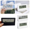 thumbnail image 2 of Multi-Functional Led Wall Clock With Hygrometer Battery Operated Not Included Dorm Room Must-Have, 2 of 5