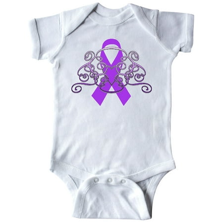 

Inktastic Alzheimers Awareness- purple ribbon Gift Baby Boy or Baby Girl Bodysuit
