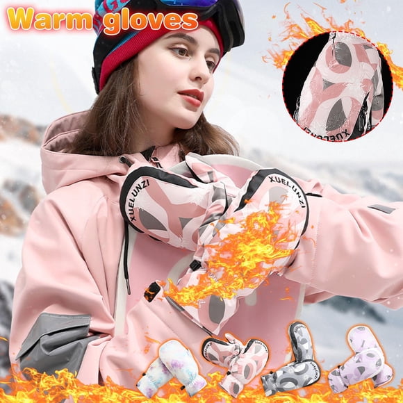 Xihbxyly Almacén. Guantees In Esquí, Cálidos In Mujer And Invierno, para Niñas, para Montar Al Aire Libre, Resistentes Al Viento y La Pantalla, con Engrosamiento de Dedos