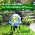 thumbnail image 2 of MUMTOP Gazing Ball 10 inch Colorful Glass Gazing Ball for Garden Decor, 2 of 7