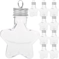 thumbnail image 1 of 10 botellas de los deseos vacías y rellenables, decorativas, colgantes, de colores, con forma de estrella para manualidades., 1 of 8