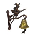 thumbnail image 2 of Witch Halloween Decor Hanging Doorbell, Vintage Metal Flying Witch Halloween Decoration for Front Door Porch Wall, Spooky Outdoor Halloween Decor 1 Pack, 2 of 6