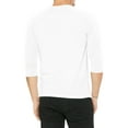 thumbnail image 3 of Hat and Beyond Men's Baseball Raglan 3/4 Sleeve Plain Jersey Team Uniform Athletic T-Shirts, 3 of 7