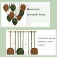 thumbnail image 3 of Yumcute Boho Leaf Tapestry, Large Chic Feather Macrame Wall Hanging Decor, 3 of 13