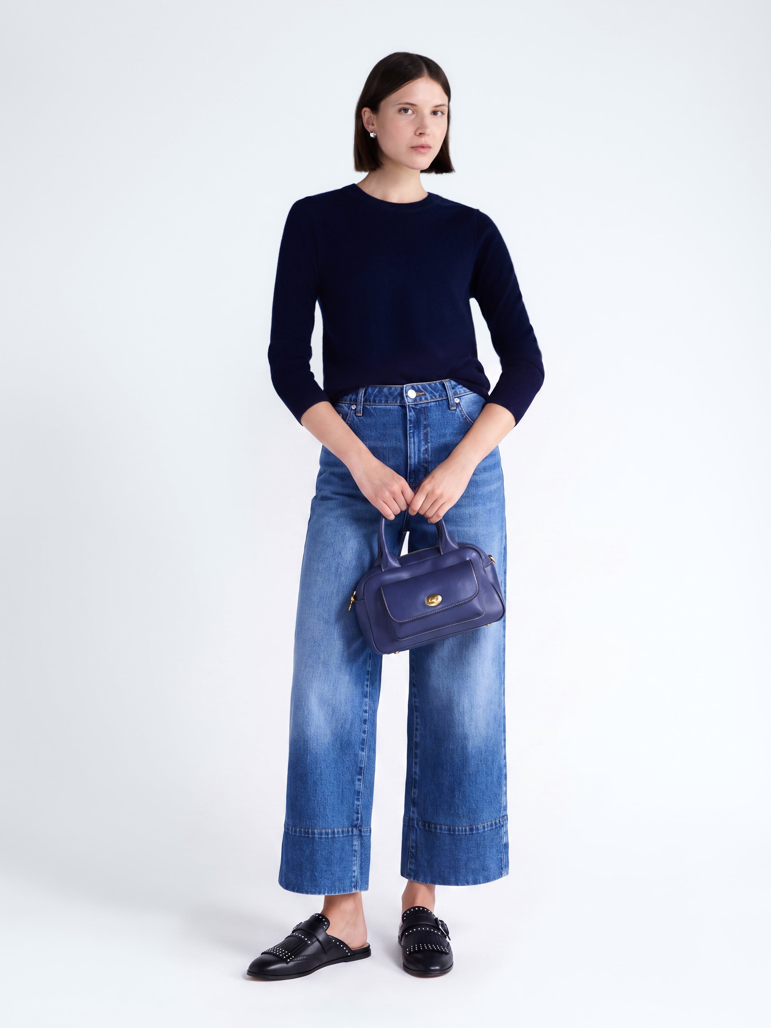 Free Assembly Women's and Women's Plus Cashmere Sweater with Long Sleeves, Sizes XS-4X