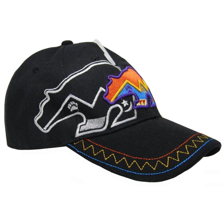 Native Pride Bear Black Embroidered Cap Hat - Walmart.com display picture 3