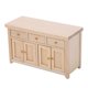 thumbnail image 3 of Dollhouse 1:12 Scale Living Room Miniature Birch Dollhouse Storage Cabinet Wood Color - Dollhouse Furniture Miniature Cabinet, 3 of 5