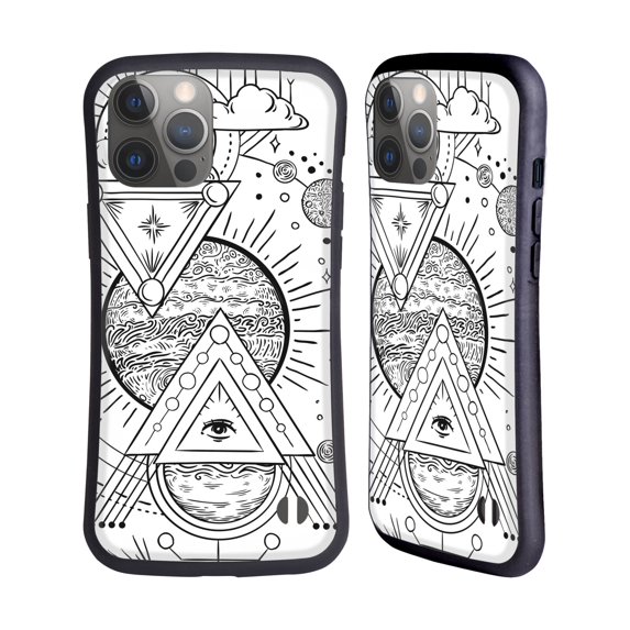 Head Case Designs Officially Licensed Haroulita Magick - Tarot - Mystical Cosmos Hybrid Case Compatible with Apple iPhone 14 Pro Max