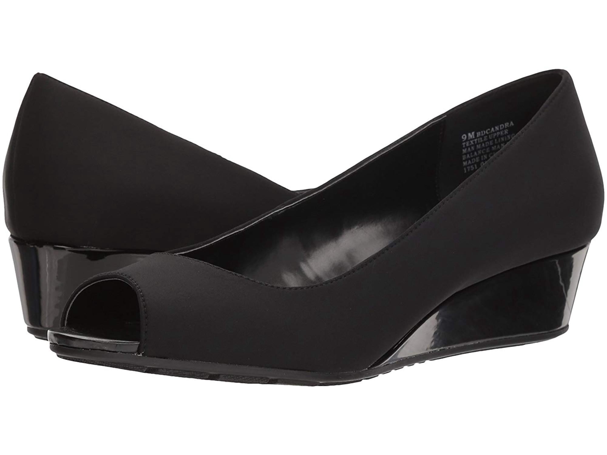 Bandolino Women's Caddia Peep-Toe Pump - Comfortable Wedge Heel With Padded Insole