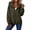 ZZ15-Army Green-Waterproof Zip Up Hoodie, variant on DDAPJ pyju Women's Raincoats Lightweight Waterproof Rain Jackets Adjustable Drawstring Hooded Windbreaker with Pockets for Travel Outdoor Cycling Hiking Running S
