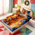 thumbnail image 4 of Manfei Cute Highland Cow Twin Sheets,Christmas Winter Festive Bedding,3pcs,1 Flat Sheet,1 Fitted Sheet and 1 Pillowcase, 4 of 6