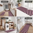 thumbnail image 5 of Black and Pink Checkerboard Pattern Kitchen Rugs Sets Of 3,Kitchen Runner Rugs Non Skid Washable,Decorative Kitchen Floor Mats for Kitchen,Sink,Laundry,17"x30"+ 17"x47" + 17"x59", 5 of 6