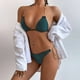 thumbnail image 2 of Moda mujer sexy cadena de metal impreso traje de baño vendaje bikini split traje de baño Fridja nalpqowj52055, 2 of 5