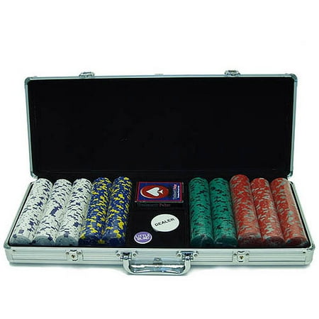 Trademark Poker 500pc 13g Pro Clay Chips with Aluminum Case