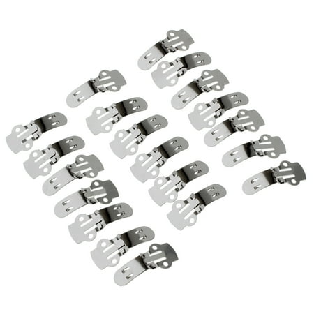 

20pcs Blank Stainless Steel Shoe Clips Clip DIY Craft Buckles