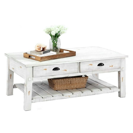 Progressive Willow Rectangular Cocktail Table White Walmart Com