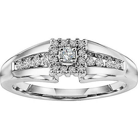 Keepsake Promise 1/5 Carat T.W. Diamond 14kt White Gold Wedding Ring