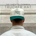 thumbnail image 4 of Vintage Cowboy Hat, Western Style Trucker Cap for Men and Women, Retro Script Embroidery, Classic Rodeo-Inspired Snapback, 4 of 5