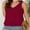 Wine red, variant on Womens V Neck Casual Tank Tops Fit Sleeveless Summer Tops Shirts Blouses
