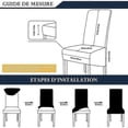 thumbnail image 4 of Dining Chair Slipcovers Large Size Stretch Set Of 6 Grey, High Back Chair Slipcovers Covers For Modern Chair Wedding Living Room, 4 of 4