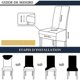 thumbnail image 4 of Dining Chair Slipcovers Large Size Stretch Set Of 6 Grey, High Back Chair Slipcovers Covers For Modern Chair Wedding Living Room, 4 of 4