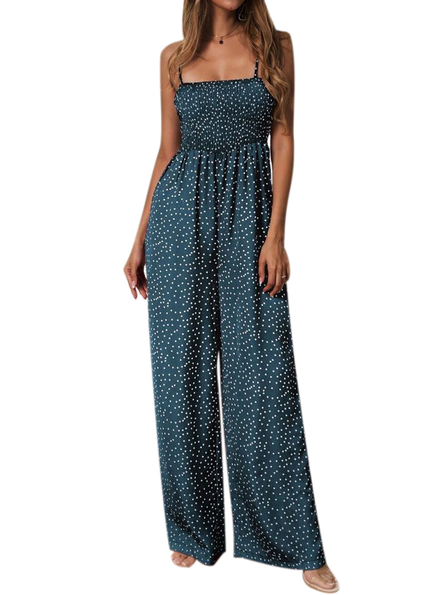 ladies polka dot jumpsuit