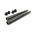 thumbnail image 3 of 2× Carbon Fiber Bar Diameter 22mm 7/8" Motorcycle Clip-On Grips Tube Handlebars, 3 of 5