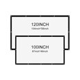 thumbnail image 2 of 16:9 Portable 120 Inch Projector Screen 100 Inch Wall Mounted Screen For Projector Home Cinema Outdoors Projection Screen ,Wrinkle-Free, 2 of 5