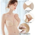 thumbnail image 4 of La Belle Fantastique Adhesive Silicone Bra, Invisible Stick On Bras Strapless Backless Bra Reusable Gel Lift Pasties Push Up Bra Sticky Nude, 4 of 7