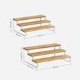 thumbnail image 5 of SONGMICS Estante para Especias, Juego de 2 Estantes de Armario, Especiero Extensible de 3 Niveles, Beige Natural y Blanco Nube, 5 of 5