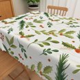 thumbnail image 3 of Tchckioa Rectangular Tablecloth for Restaurant,Stain Proof Waterproof Table Cover(60x120 Inch,Green Leaf and White), 3 of 6