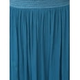 thumbnail image 6 of Rayon Womens Skirts Gauze High Waist Skirt for Women Solid Midi Skirt for Ladies Long Knee Length Girls Fashion Online By Oussum, 6 of 6
