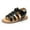 A02/Black, variant on HsdsBebe Toddler Girls Sandals Open Toe Summer PU leather Shoes for Little Kids