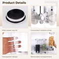 thumbnail image 4 of Wall Mounted Food Dispenser, Triple Cereal Dispenser with 3 Cups & Rotary Switches, Large Dry Food Dispenser, Candy Storage Container, Snack Dispenser for Storing Coffee Beans, Nuts, 4 of 6