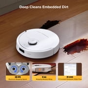 Roborock Qrevo S5V Robot Vacuum and Mop, 12000Pa Suction, FlexiArm Edge Mopping, Auto Mop Washing&Drying, Self-Emptying, Dual Zero-Tangle System, Smart Obstacle Avoidance, 10mm Mop Lifting