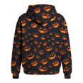 thumbnail image 4 of Men Halloween Full‑Zip Hoodie, Waffle‑Textured Long Sleeve Hooded Sweatshirt with Pockets, 4 of 4