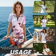 thumbnail image 4 of Psesaysky Hummingbird Daisy Athletic Workout Dress for Women Short Sleeve Golf Dress Tennis Dresses Golf Outfit with Shorts and Pockets for Women 2025 Sun Protection Sundress, 4 of 7